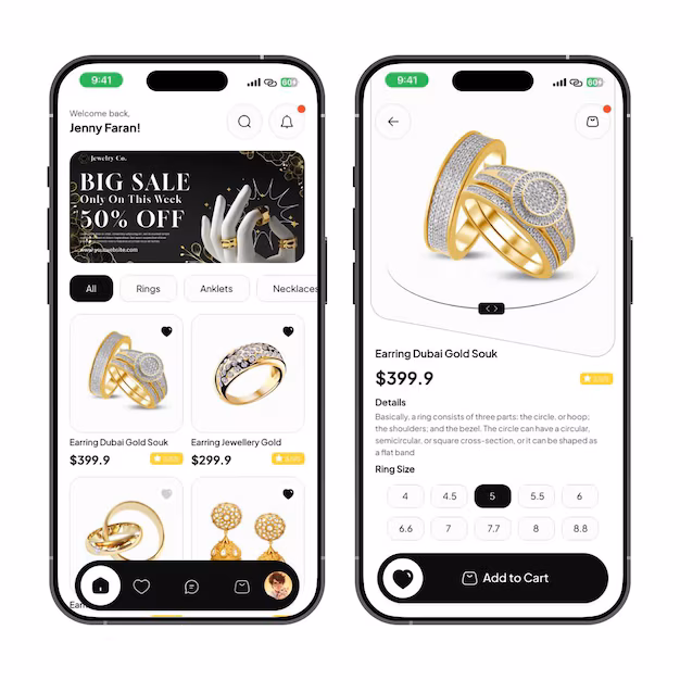 From Catalog to Cart: Streamlining Jewellery Purchases on Mobile Apps